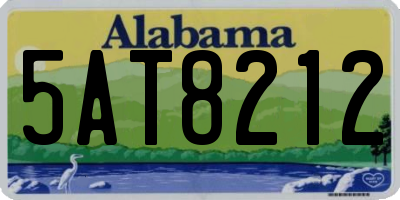 AL license plate 5AT8212