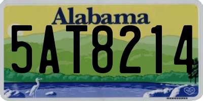 AL license plate 5AT8214