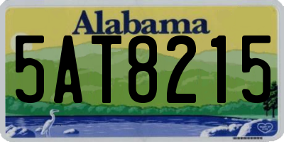 AL license plate 5AT8215