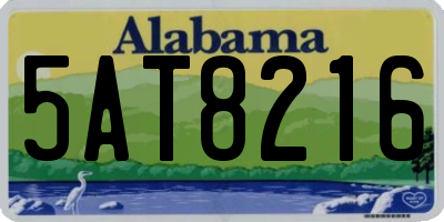 AL license plate 5AT8216