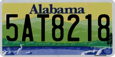 AL license plate 5AT8218