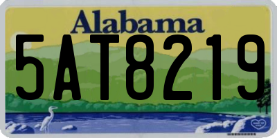 AL license plate 5AT8219