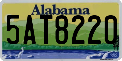 AL license plate 5AT8220