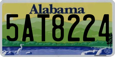 AL license plate 5AT8224