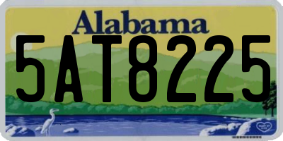 AL license plate 5AT8225