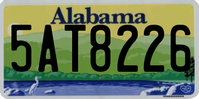 AL license plate 5AT8226
