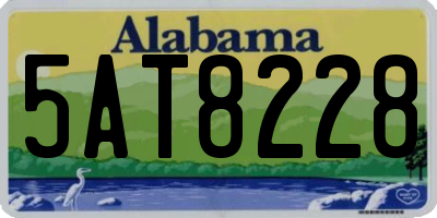 AL license plate 5AT8228