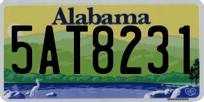 AL license plate 5AT8231