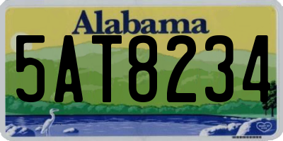 AL license plate 5AT8234