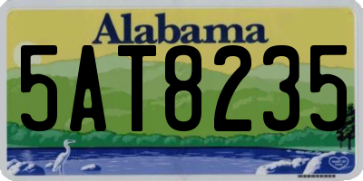 AL license plate 5AT8235