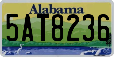 AL license plate 5AT8236