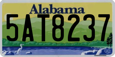 AL license plate 5AT8237