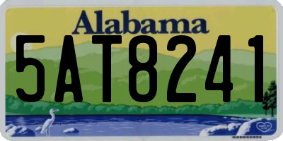 AL license plate 5AT8241
