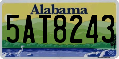 AL license plate 5AT8243