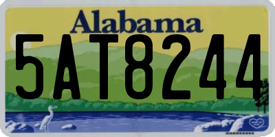 AL license plate 5AT8244