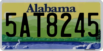 AL license plate 5AT8245