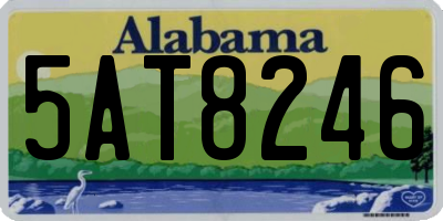 AL license plate 5AT8246