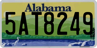 AL license plate 5AT8249
