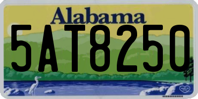 AL license plate 5AT8250