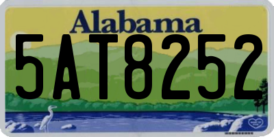 AL license plate 5AT8252