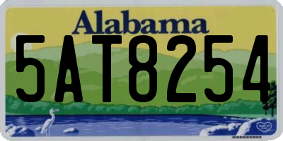AL license plate 5AT8254