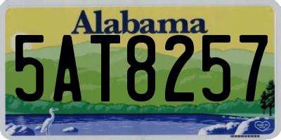 AL license plate 5AT8257