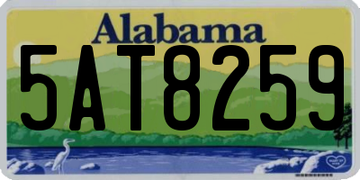 AL license plate 5AT8259