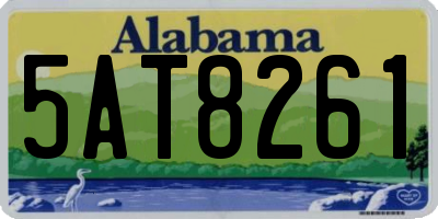 AL license plate 5AT8261