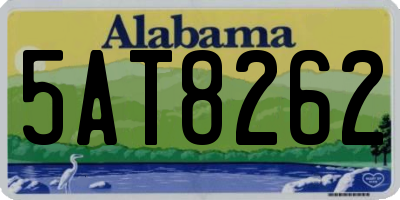 AL license plate 5AT8262