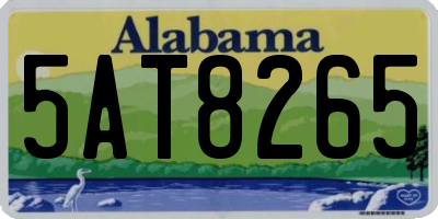 AL license plate 5AT8265
