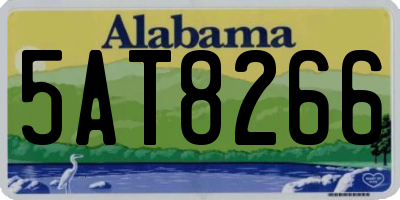 AL license plate 5AT8266