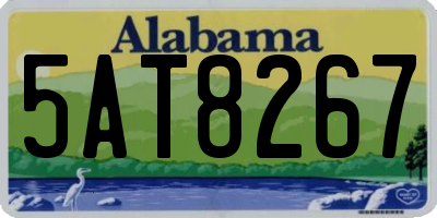 AL license plate 5AT8267