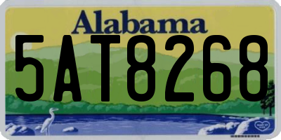 AL license plate 5AT8268