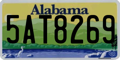 AL license plate 5AT8269