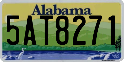 AL license plate 5AT8271