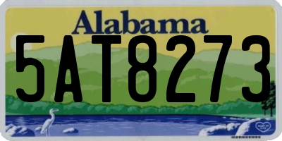 AL license plate 5AT8273
