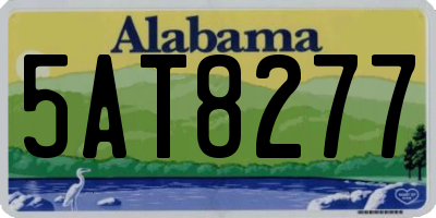 AL license plate 5AT8277