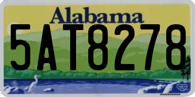 AL license plate 5AT8278