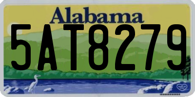 AL license plate 5AT8279