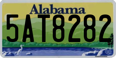 AL license plate 5AT8282