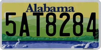 AL license plate 5AT8284