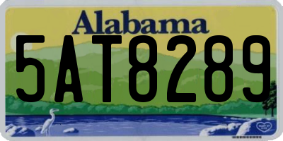 AL license plate 5AT8289