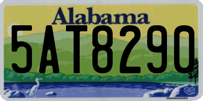 AL license plate 5AT8290