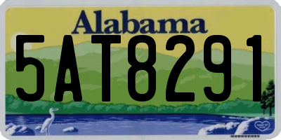 AL license plate 5AT8291