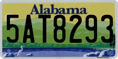AL license plate 5AT8293