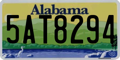 AL license plate 5AT8294