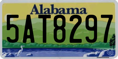 AL license plate 5AT8297