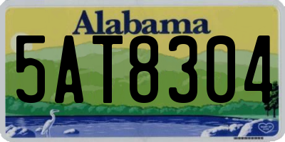 AL license plate 5AT8304