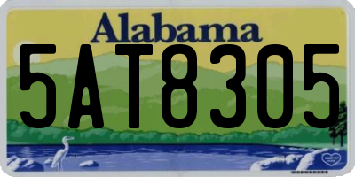 AL license plate 5AT8305