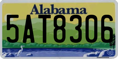 AL license plate 5AT8306